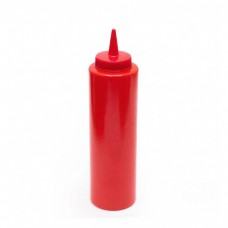 Пластиковая бутылка для соуса Forest 510251 1025 мл красная