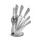 Набір кухонних ножів Edenberg EB-914 8 предметів сірий