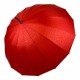 Жіноча парасолька-тростина з принтом букв, напівавтомат від фірми Toprain, червона, 01006-7