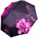 Жіноча складна парасолька напівавтомат з принтом Ейфелева Вежа і квіти від Susino, рожева, Sys 03025-2