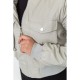 Куртка жіноча з екошкіри коротка, колір сірий, 186R097