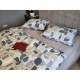 Комплект постельного белья Фреска синий, Turkish flannel