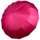 Однотонна парасолька автомат на 16 карбонових спиць антивітер від Toprain, рожева, 0918-1