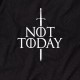 Світшот GoT "Not today" унісекс, Чорний, L, Black, англійська