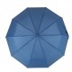 Жіноча парасолька напівавтомат Bellissimo із золотистим візерунком на куполі на 10 спиць, блакитна, 018308-2
