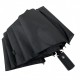 Мужской складной зонт полуавтомат с прямой ручкой от TheBest, есть антиветер, черный, 0708-1