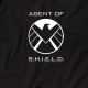 Футболка MARVEL "Agent of shield" чоловіча, Чорний, L, Black, англійська