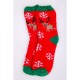 Новорічні жіночі шкарпетки, червоно-бежевого кольору, 151R2327