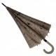 Жіноча парасолька-тростина на 16 спиць з абстрактним принтом, напівавтомат від фірми Toprain, бежева, 01541-9