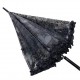 Дитяча прозора парасолька-тростина з ажурним принтом від SL, чорна, 018102-1