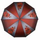 Жіноча складана автоматична парасолька з принтом орхідей від TheBest-Flagman, бордова, 0510-1