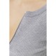 Кофта женская на молнии в рубчик, цвет светло-серый, 204R003