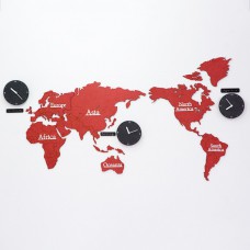 Настінний годинник Карта Світу