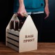 Ящик для пива "Конструктор" персоналізований для 6 пляшок, Бежевий, Beige