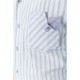 Сорочка чоловіча в смужку, колір сіро-блакитний, 186R616
