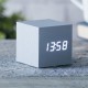 Часы-будильник на аккумуляторе Cube Gingko (Англия), алюминий
