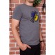 Чоловіча футболка з патріотичним принтом, колір Сірий, 155R002