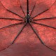 Жіноча парасолька напівавтомат бордова з жакардовим куполом "хамелеон" від Bellissimo М0524-2