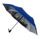 Жіноча парасолька напівавтомат синя з візерунком зсередини і тефлоновим просоченням Toprain 0480-5