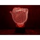 Змінна пластина для 3D світильників "Троянда" 3DTOYSLAMP