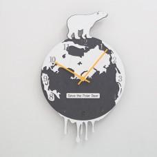 Настінний годинник Mandelda NORTH POLE - Black