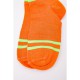 Жіночі короткі шкарпетки, оранжевого кольору зі смужками, 1
