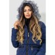 Куртка жіноча, колір синій, 235R8605