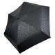 Кишенькова жіноча механічна механічна мініпарасолька з принтом букв у капсулі від Rainbrella, чорний, 0260-1