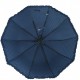 Жіноча парасолька напівавтомат у горошок із рюшею SL, синя, 033057-5
