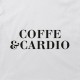 Футболка жіноча "Coffee & cardio", Білий, L, White, англійська