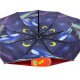 Жіноча парасолька напівавтомат з подвійною тканиною Bellissimo, бордова, 018301S-2