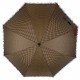 Зонт-трость с рюшами в горошек, полуавтомат на 8 спиц от Swifts, коричневый SW03180-2