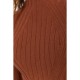 Гольф жіночий однотонний, колір коричневий, 204R038