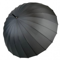 Механічна чоловіча парасолька-тростина на 24 спиці від Toprain, чорна, TR0611-1