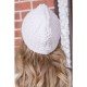 Однотонна жіноча шапка, світло-сірого кольору, 167R7801