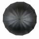 Жіноча парасолька-тростина з принтом букв, напівавтомат від фірми Toprain, чорна, 01006-8