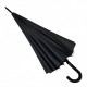 Жіноча парасолька-тростина з принтом букв, напівавтомат від фірми Toprain, чорна, 01006-8