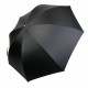 Однотонный зонт-трость, полуавтомат на 8 спиц от фирмы RST, черный, 01113-1