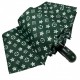 Жіноча парасолька напівавтомат від Toprain на 8 спиць із принтом, зелена, 02020-4
