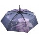 Жіноча складна парасолька напівавтомат із принтом Ейфелева Вежа та квіти від Susino, фіолетова, Sys 03025-3