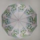 Жіноча парасолька напівавтомат з орхідеями від TheBest-Flagman, біла, 0733-3