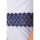 Шифонова блуза з відкритими плечима, колір Сіро-блакитний, 119R1540- 7