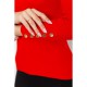 Кофта женская трикотажная однотонная, цвет красный, 204R017