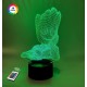 3D ночник "Малыш Грут" (УВЕЛИЧЕННОЕ ИЗОБРАЖЕНИЕ) + пульт ДУ + сетевой адаптер + батарейки (3ААА)  3DTOYSLAMP