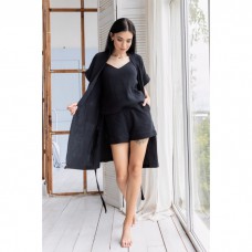 Женский комплект с пижамой Кч1808п Черный женский комплект с пижамой