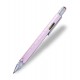 Кулькова багатозадачна ручка Troika Construction зі стілусом; лінійкою; викруткою та рівнем; розовий
