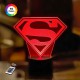 3D нічник "Знак Супермена" + мережевий адаптер + батареї