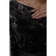 Кофта жіноча з паєтками, колір чорний, 244R161