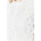 Блуза женская гипюровая классическая, цвет белый, 204R150