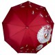 Яскрава жіноча парасолька автомат з кульбабами на 9 спиць від Susino, червона, Sys 0646-3